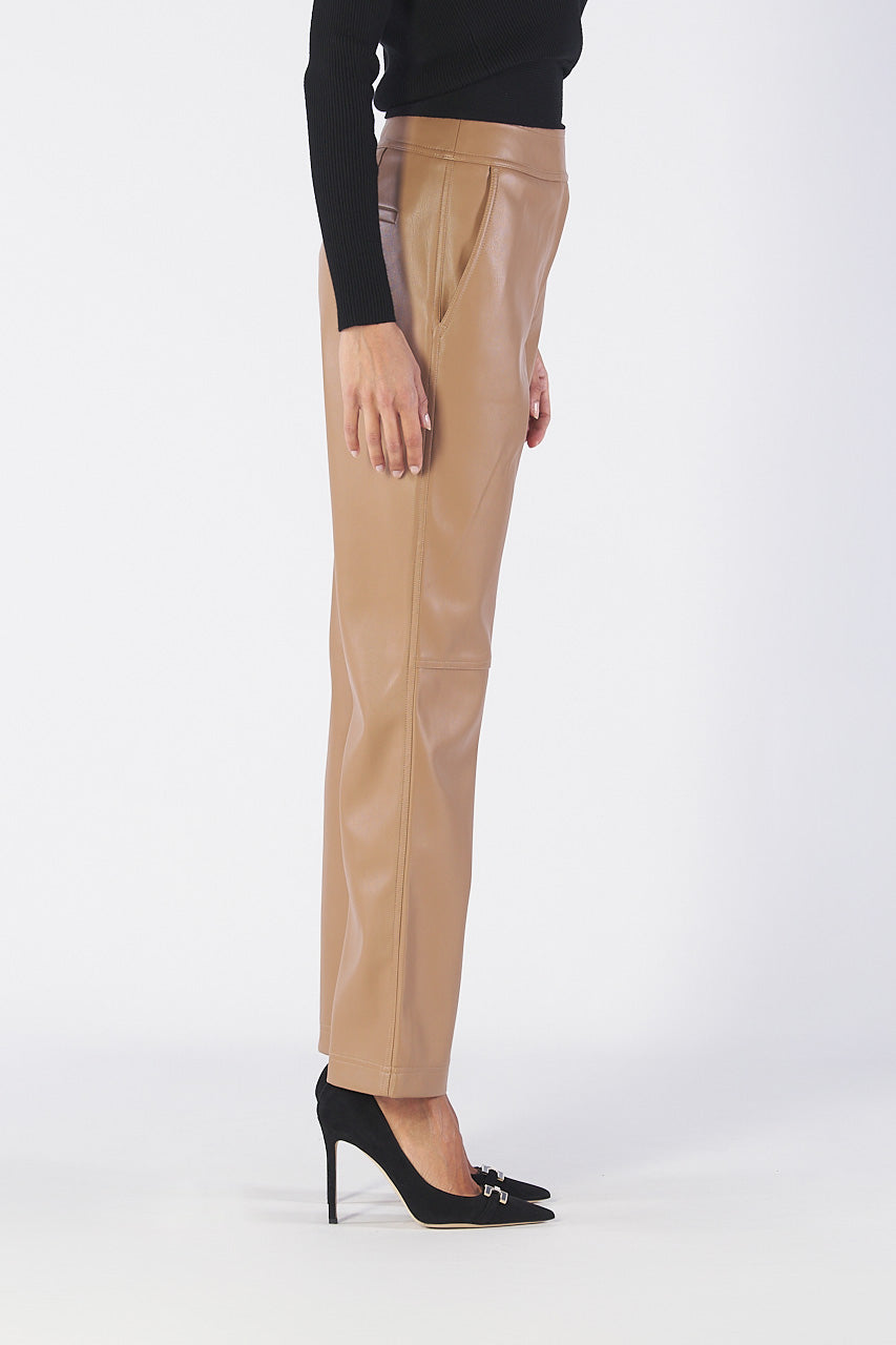 ELMONT heavy faux leather chino trousers