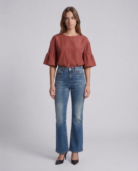 Blusa con Volant WKDBREAK 26151111526 014 CILIEGIA WEEKEND 