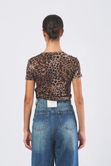 T-shirt NIC 252397604 j. tulle unito e stampato NIC 252397604 008 NATURALE STAMPA MARELLA