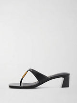 Sandalo Yaiza in pelle Nero FLJYZA LEA03 BLACK GUESS 