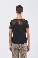 T-shirt FORMA 252197605 pizzo disegno floreale FORMA 252197605 006 NERO PENNY BLACK