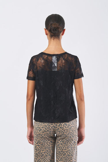 T-shirt FORMA 252197605 pizzo disegno floreale FORMA 252197605 006 NERO PENNY BLACK