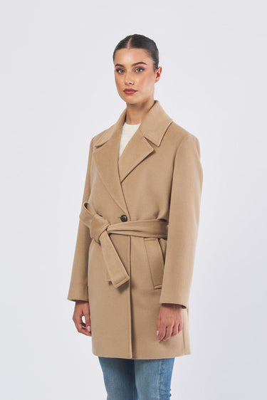 Cappotto ERSILIA 252301608 drap lana cachemire ERSILIA 252301608 004 CAMMELLO MARELLA