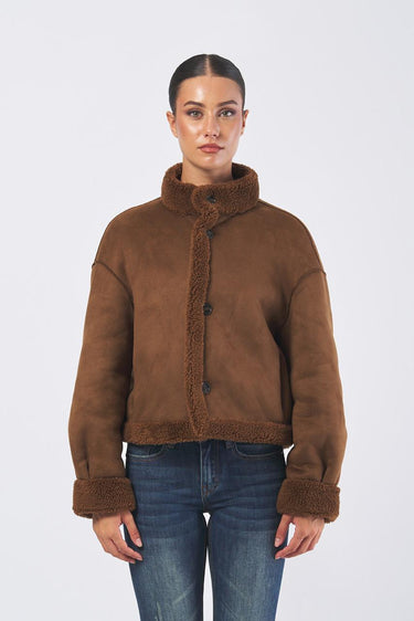 Capospalla reversibile ecocamoscio VICENZA 252545603 VICENZA 252545603 002 COGNAC EMME MARELLA 