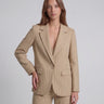 Blazer gessato con paillettes PBPMELODIA 2611041082 002 FONDO SALVIA PENNY BLACK 