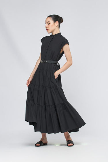 Abito BAIRO 251622110260 popeline di puro cotone BAIRO 251622110260 004 NERO MAX MARA 
