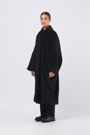 Cappotto ICAM 252301612 alpaca baby suri ICAM 252301612 003 NERO MARELLA