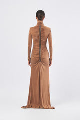 Abito ABR0957E2 ABR0957E2 EC1 BROWN SUGAR ELISABETTA FRANCHI