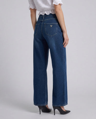 Jeans Guess Bellflower - Denim Wide Relaxed a Vita Alta W6RA82 D3Y0L SAPPHIRE CLEAN GUESS 