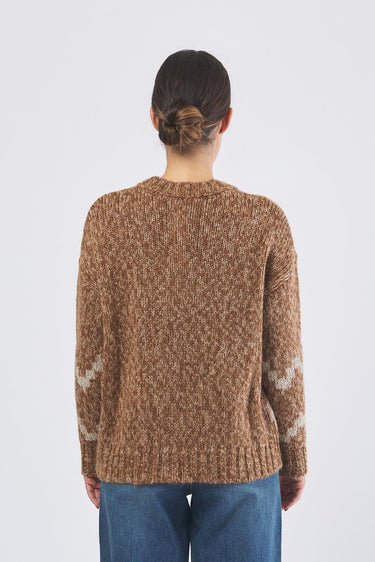 Maglia CIAD 2521366513 jacquard piazzato in mouline CIAD 2521366513 005 FIOCCO PENNY BLACK