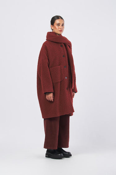 Cappotto C112AR con sciarpa C112AR BERBERE NEIRAMI