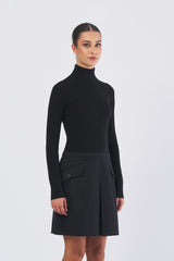 Abito ASHLEY  c/corpino in maglia ASHLEY 0700 NERO NENETTE 