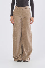 Pantalone EC21885U532 palazzo EC21885U532 ALMOND ECO