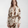 Vestito Midi con Stampa PBBBOARIO 2611221163 001 FONDO AVORIO PENNY BLACK 
