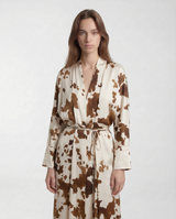 Vestito Midi con Stampa PBBBOARIO 2611221163 001 FONDO AVORIO PENNY BLACK 