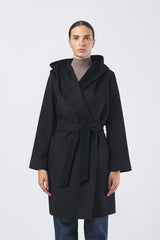 Cappotto NEWMANG 25260160616 drap pura lana NEWMANG 25260160616 013 NERO MAX MARA