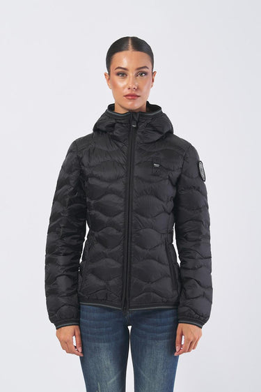 Giubbott camelia 25WBLDC03095-006047 999EI NERO INT. BEIGE BLAUER 