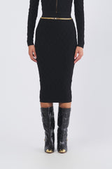 Gonna GK20B56E2 di maglia GK20B56E2 110 NERO ELISABETTA FRANCHI