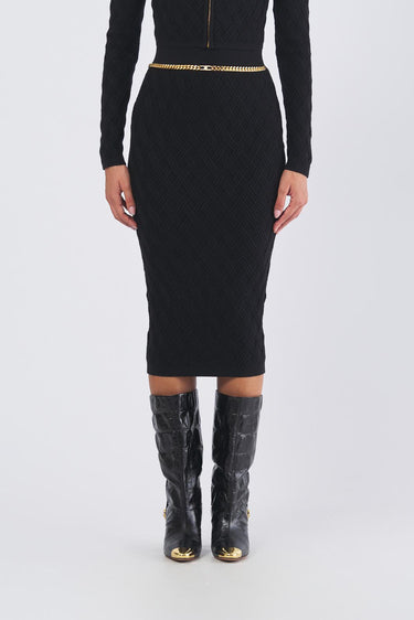 Gonna GK20B56E2 di maglia GK20B56E2 110 NERO ELISABETTA FRANCHI