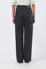 Pantalone CFC0125246003 palazzo CFC0125246003 B001 NERO RINASCIMENTO