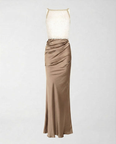 Abito Elisabetta Franchi Doppiopetto Slim Fit ABR1762E2 EZ4 AVORIO/ARGILLA ELISABETTA FRANCHI 