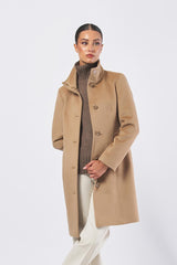 Cappotto LIZ 2521016013 drap lana LIZ 2521016013 012 CAMMELLO PENNY BLACK