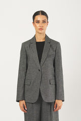 Blazer CALATE 252504607 flanella leggera misto lana CALATE 252504607 006 BIANCO/NERO EMME MARELLA 