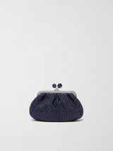 Borsa Pasticcino Bag piccola effetto rafia WKAPALMAS 26155111156 003 NAVY WEEKEND