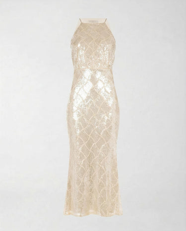 Abito Rinascimento con Paillettes CFC0020275002 B382 BEIGE CHIARO RINASCIMENTO 