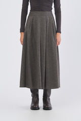 Gonna REFUGE 252510601 flanella leggera misto lana REFUGE 252510601 007 NOCCIOLA EMME MARELLA 