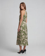 twill seta PBPSALICE 261122123 002 FLOREALE VERDE PENNY BLACK 