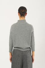 Maglia D78828 trecce D78828 GRIGIO ECO