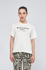 T-shirt CABINA 2515971041 jersey di cotone ricami vari CABINA 2515971041 002 OFF WEEKEND 