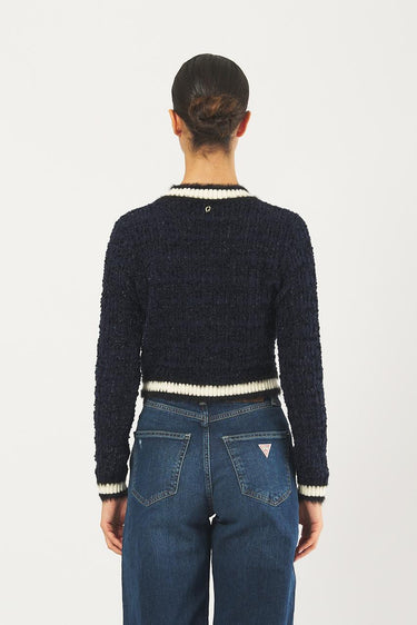 Cardigan aomori W5BR0E Z4090 F7EB SUITING BLUE MULTI GUESS