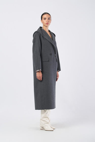 Cappotto CASSIA 25290160336 drap pura lana CASSIA 25290160336 080 URBAN GREY MAX MARA 