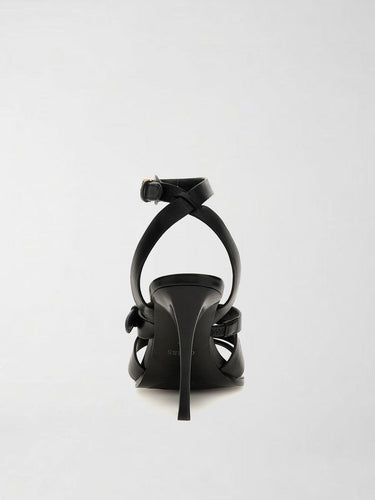 Sandali Donna Radela con Tacco in Pelle Nero FLJRAD LEA03 BLACK GUESS 