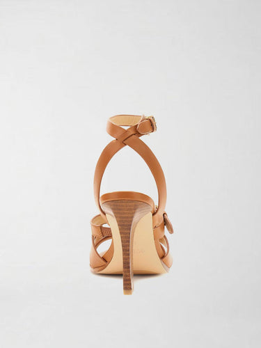 Sandali Donna Radela con Tacco in Pelle Marrone FLJRAD LEA03 BROWN GUESS 