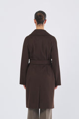 Cappotto CORTE 25250160626 drap di pura lana CORTE 25250160626 089 CIOCCOLATO WEEKEND