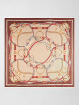 Foulard Donna Kefiah Stampa Grafica Mocha AW5444 POL01 PALE MOCHA GUESS 