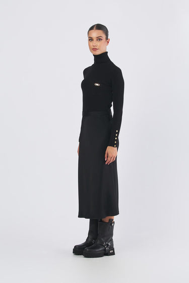 Abito AM06B56E2 di maglia AM06B56E2 110 NERO ELISABETTA FRANCHI 