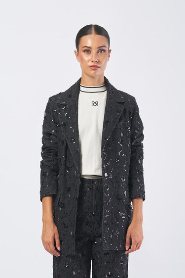 Giacca CFC0125247003 dritta CFC0125247003 B001 NERO RINASCIMENTO