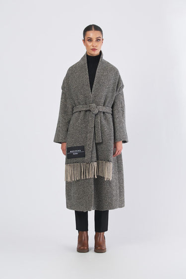 Cappotto ZENICA 25250160426  tweed lana/nylon ZENICA 25250160426 002 CHEVRON WEEKEND 