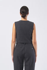Gilet joandra W5BH51 W2402 G912 DARK GREY MELANGE GUESS 