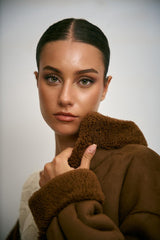 Capospalla reversibile ecocamoscio VICENZA 252545603 VICENZA 252545603 002 COGNAC EMME MARELLA 