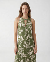 Abito in Twill di Seta PBPSALICE 261122123 002 FLOREALE VERDE PENNY BLACK 