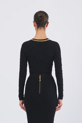 Maglia MK29B56E2 tricot MK29B56E2 110 NERO ELISABETTA FRANCHI 