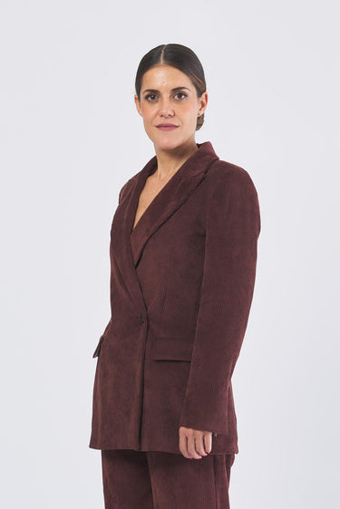 Blazer TOPAZIO 2525046102 velluto a coste stretch TOPAZIO 2525046102 004 BORDEAUX EMME MARELLA 