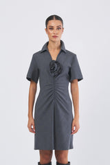 Abito CAPPA1 252322609 tela bistretch unito e disegnato CAPPA1 252322609 002 GRIGIO MELANGE MARELLA 