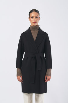 Cappotto ARONA 25290160716 doppio drap pura lana ARONA 25290160716 013 BLACK MAX MARA 