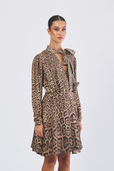 Abito alanis 5YGK28 7298A P1TO CHARMING LEOPARD GUESS BY MARCIANO